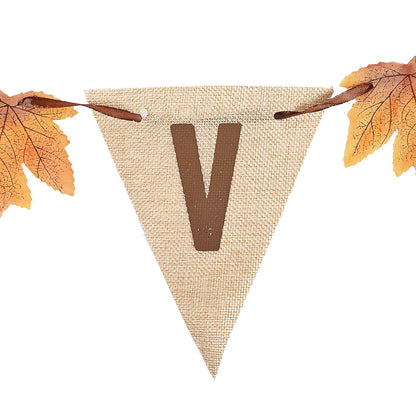 Thanksgiving Burlap Harvest Banner (Fall Decor)