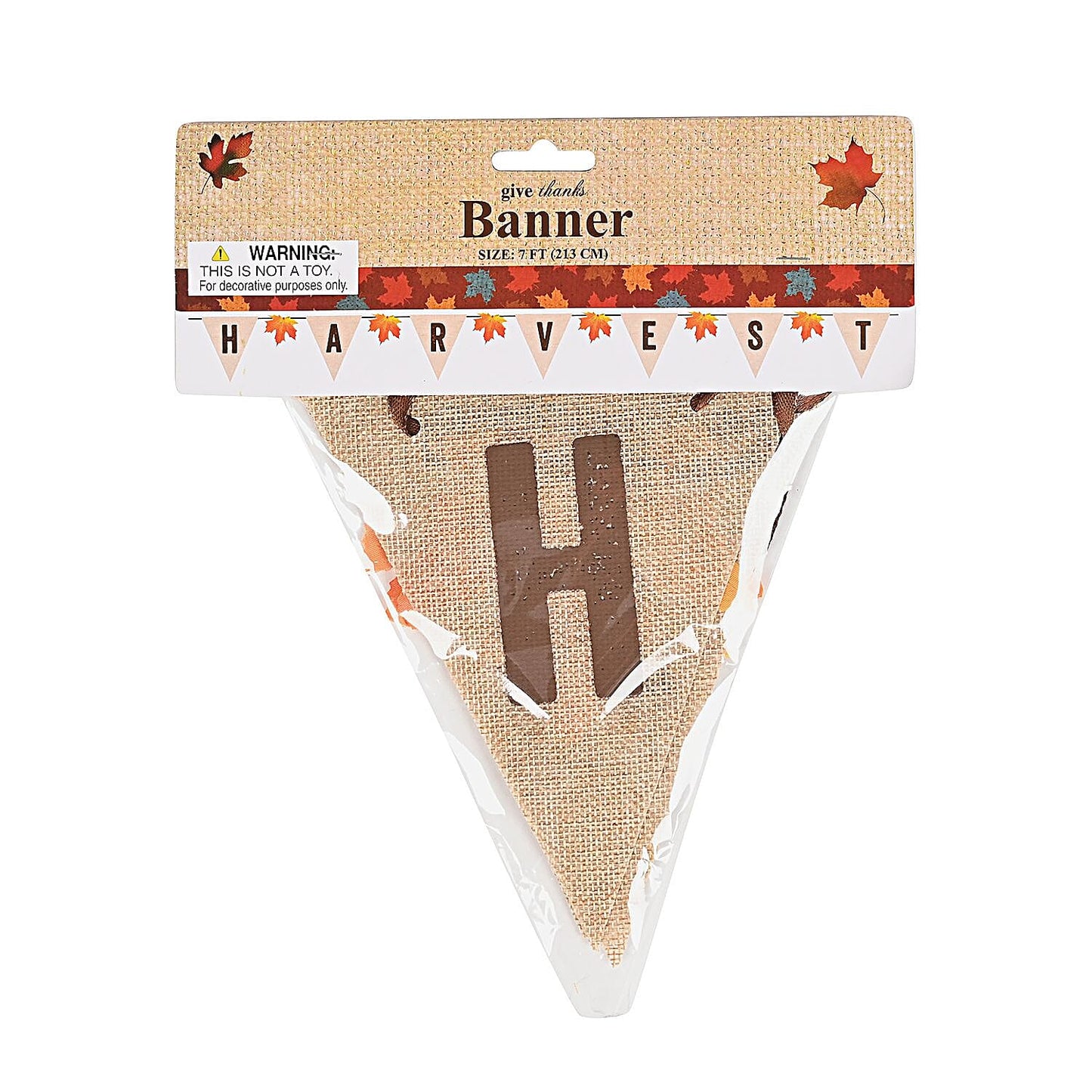 Thanksgiving Burlap Harvest Banner (Fall Decor)