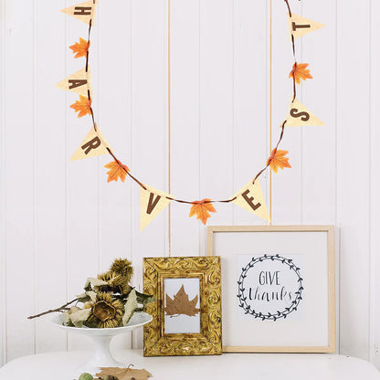 Thanksgiving Burlap Harvest Banner (Fall Decor)