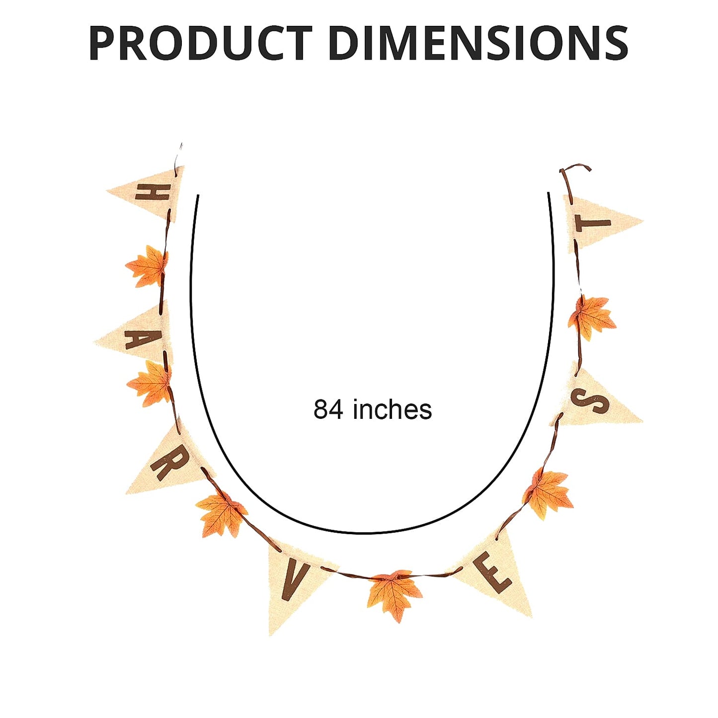 Thanksgiving Burlap Harvest Banner (Fall Decor)