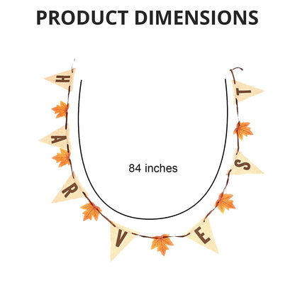 Thanksgiving Burlap Harvest Banner (Fall Decor)