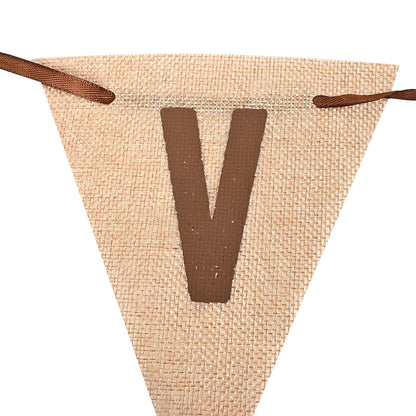 Thanksgiving Burlap Harvest Banner (Fall Decor)