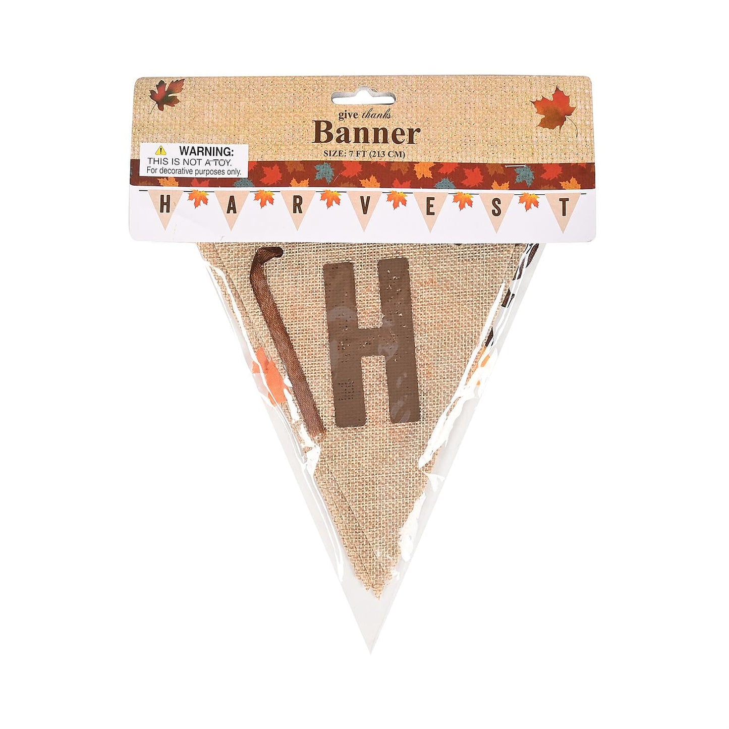 Thanksgiving Burlap Harvest Banner (Fall Decor)