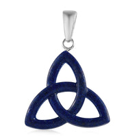 Freshened Lapis Lazuli Fancy Pendant in Sterling Silver 11.15 ctw