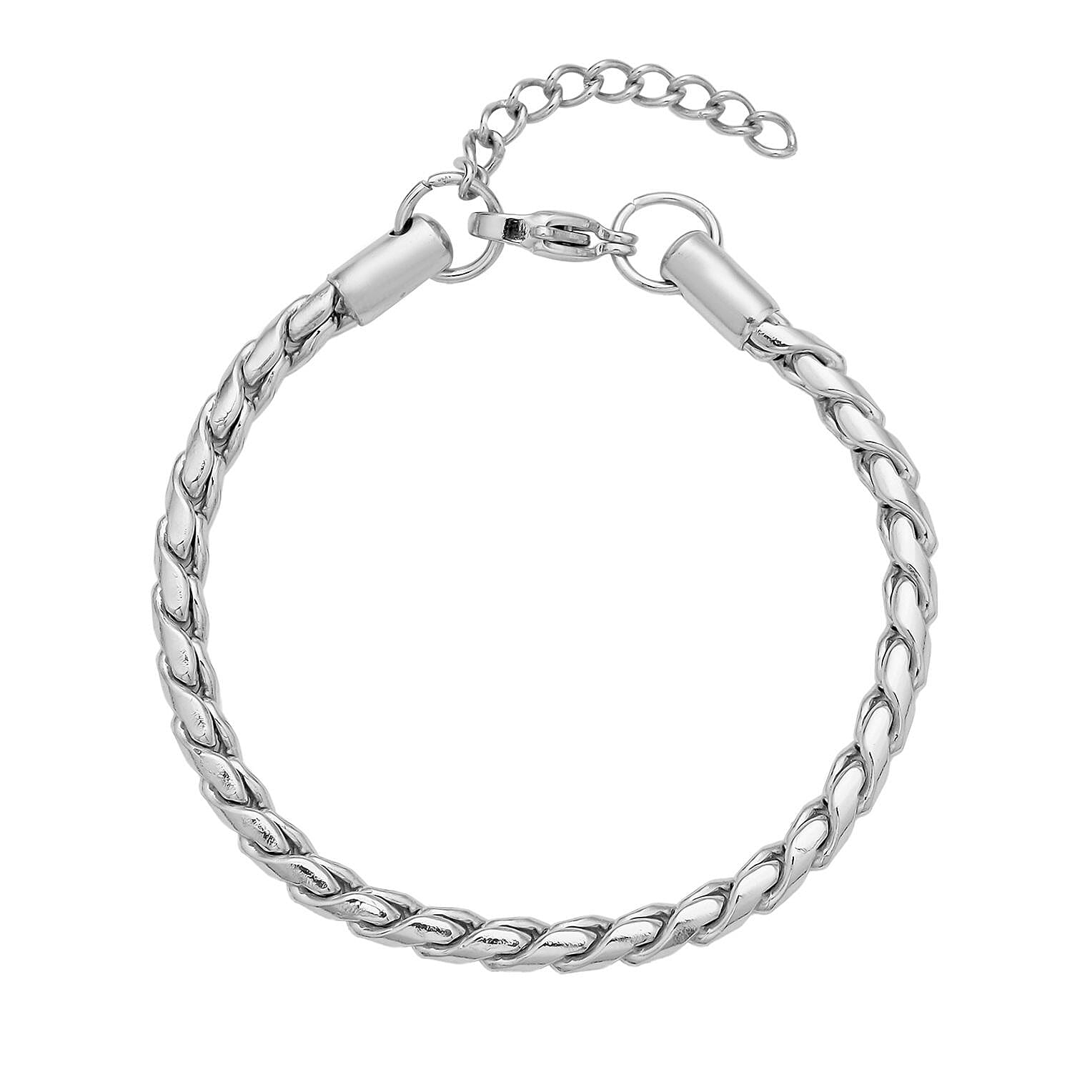 Doorbuster Roller Chain Bracelet in Stainless Steel (8-9.50In)