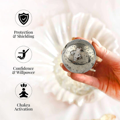 Pyrite Sphere -L (Approx 2425 ctw)