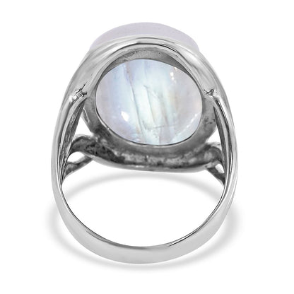 Doorbuster BALI LEGACY Kuisa Rainbow Moonstone Ring in Sterling Silver 7.5 Grams 25.00 ctw