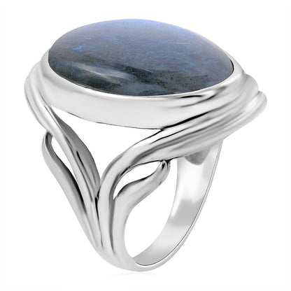 Doorbuster BALI LEGACY Kuisa Rainbow Moonstone Ring in Sterling Silver 7.5 Grams 25.00 ctw