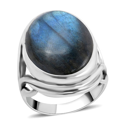 Doorbuster BALI LEGACY Kuisa Rainbow Moonstone Ring in Sterling Silver 7.5 Grams 25.00 ctw