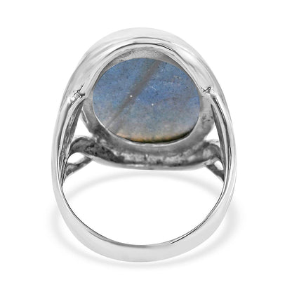 Doorbuster BALI LEGACY Kuisa Rainbow Moonstone Ring in Sterling Silver 7.5 Grams 25.00 ctw