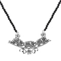 Doorbuster BALI LEGACY Natural Thai Black Spinel Beaded Elephant Necklace 20 Inches in Sterling Silver 8.60 Grams 32.50 ctw - Sticky add to cart bar