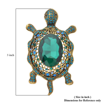 Simulated Brown Pearl and Multi Color Austrian Crystal Bee Brooch in Black Silvertone