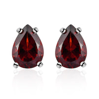 Brazilian Smoky Quartz Solitaire Stud Earrings in Sterling Silver 1.35 ctw