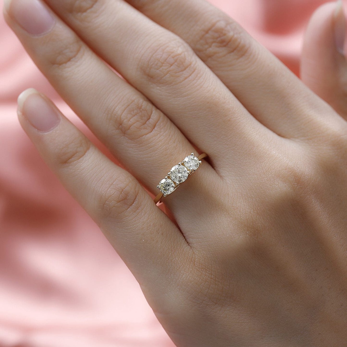 LUXORO 10K Yellow Gold Natural Yellow Diamond I3 Ring (Size 6.0) 1.00 ctw