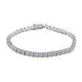 Moissanite  Bracelet (Size - 7.25)  Sterling Silver 14.35 ctw ,  Silver Wt. 12.2 g - Sticky add to cart bar
