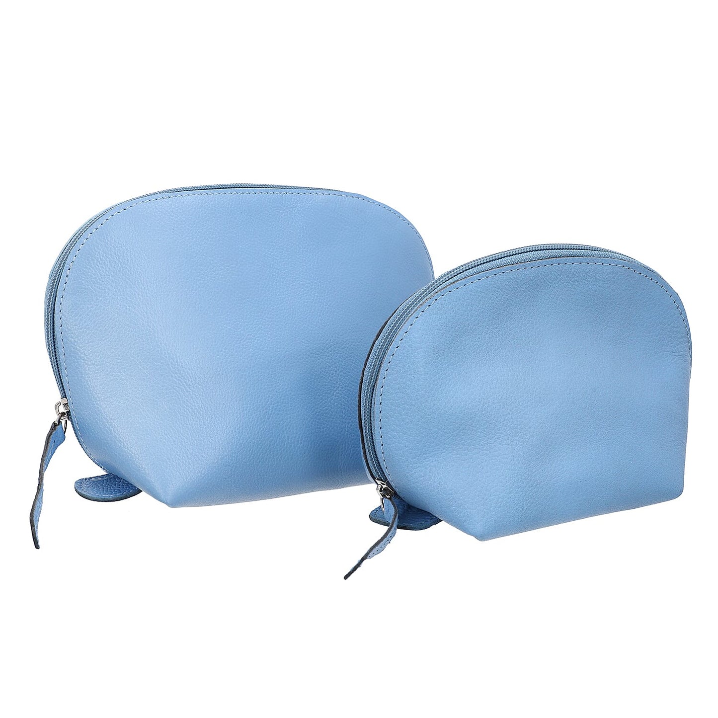 Set of 2, 100% Genuine Leather Nesting Pouches