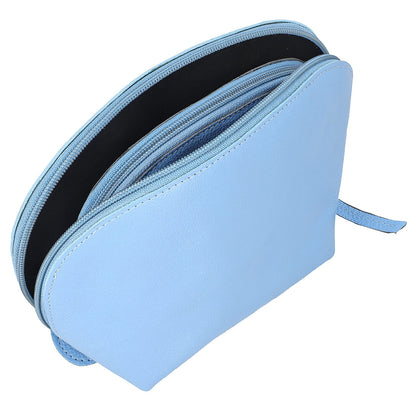 Set of 2, 100% Genuine Leather Nesting Pouches