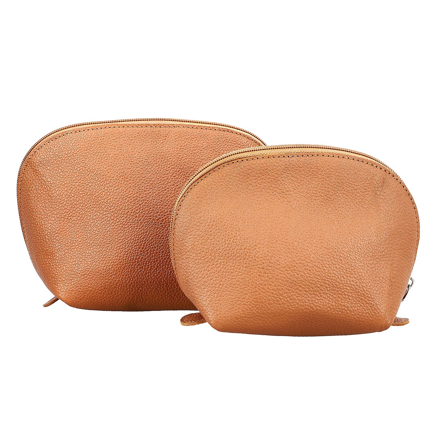 Set of 2, 100% Genuine Leather Nesting Pouches