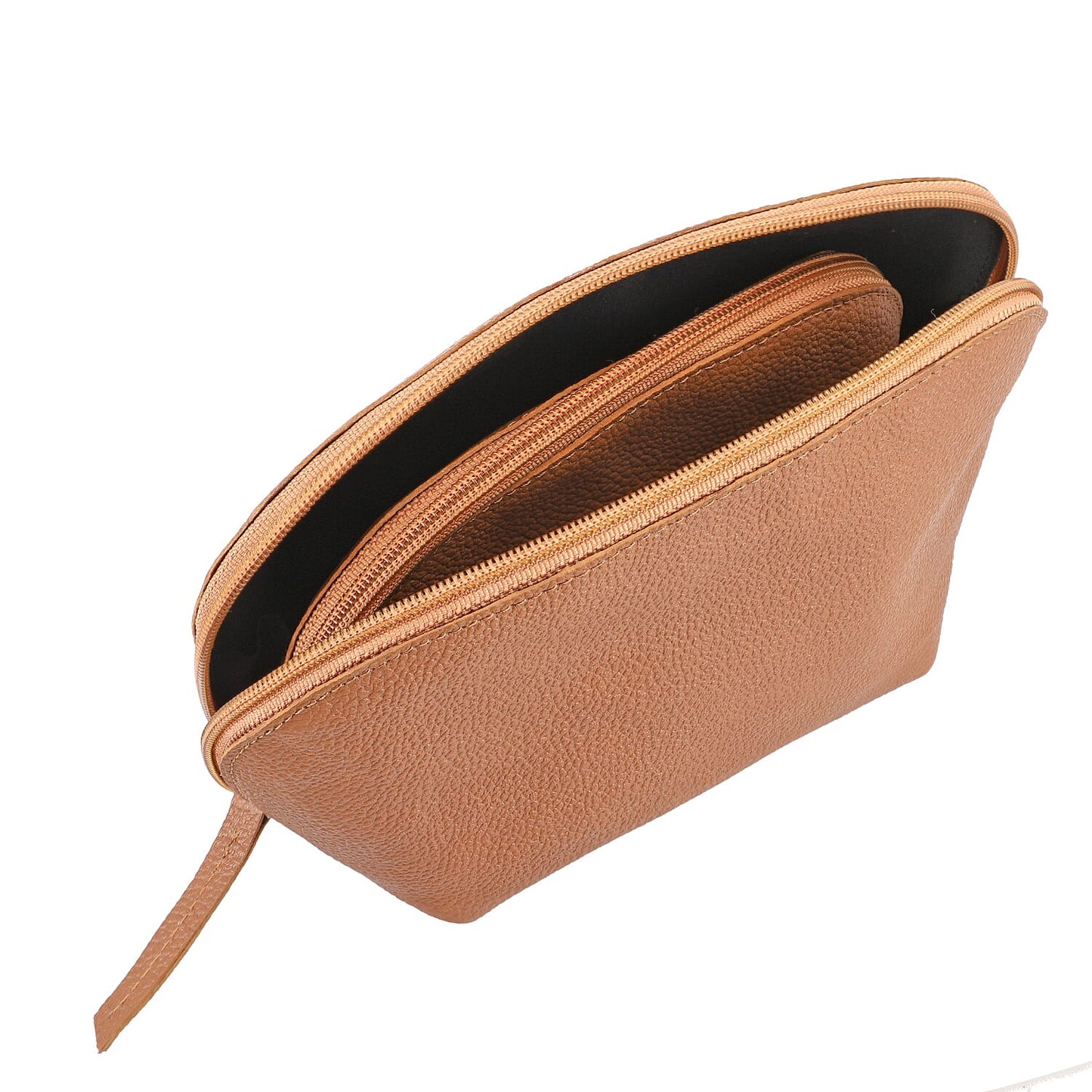 Set of 2, 100% Genuine Leather Nesting Pouches