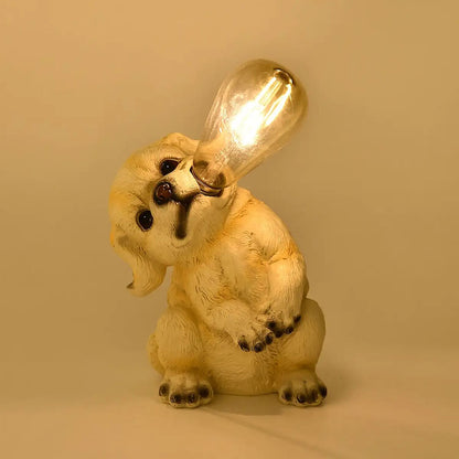 Polyresin Owl with Solar Lamp Bulb