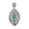 BALI LEGACY Green Onyx Pendant in Sterling Silver 1.10 ctw - Sticky add to cart bar