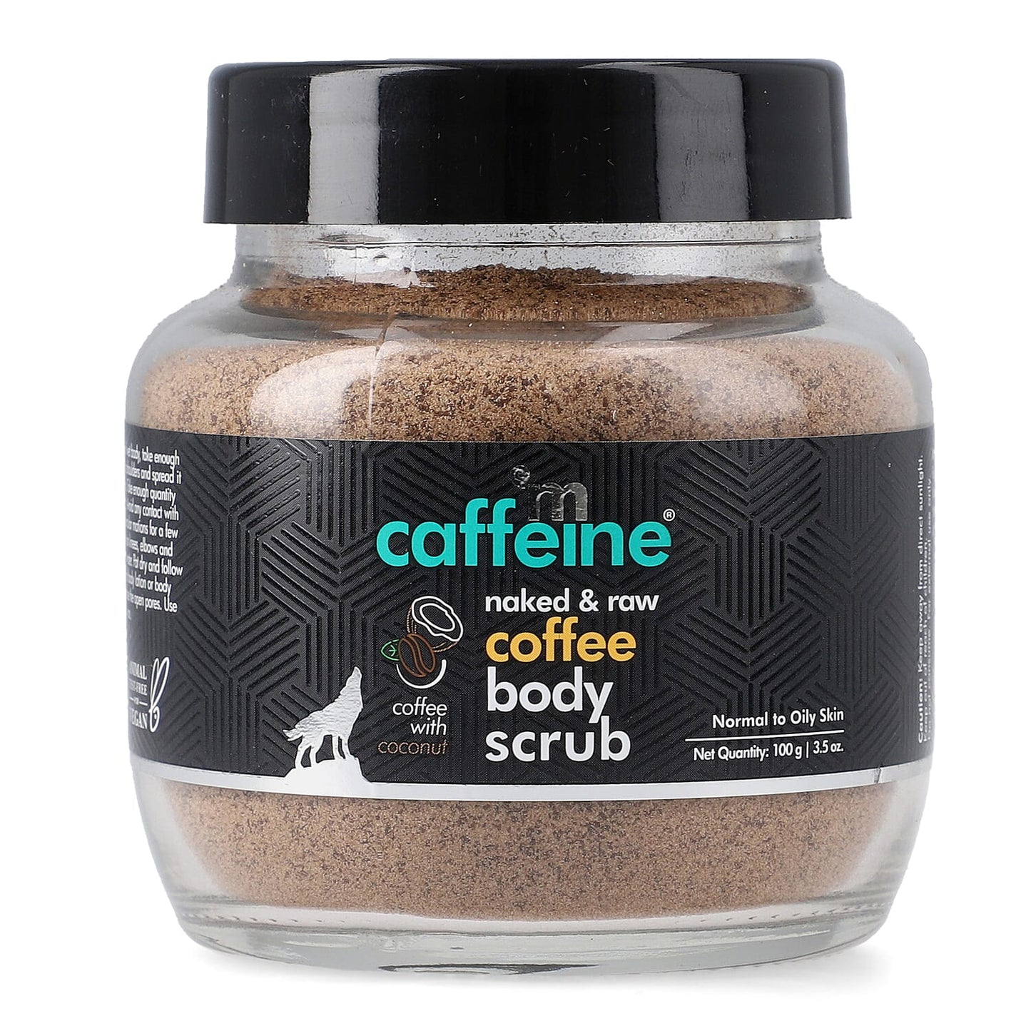 MCaffeine Naked & Raw Coffee Body Scrub with Coconut (100 g) 3.5oz