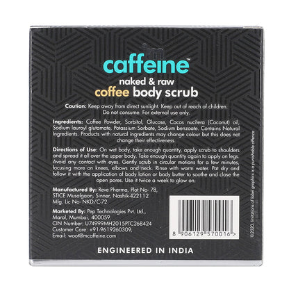 MCaffeine Naked & Raw Coffee Body Scrub with Coconut (100 g) 3.5oz