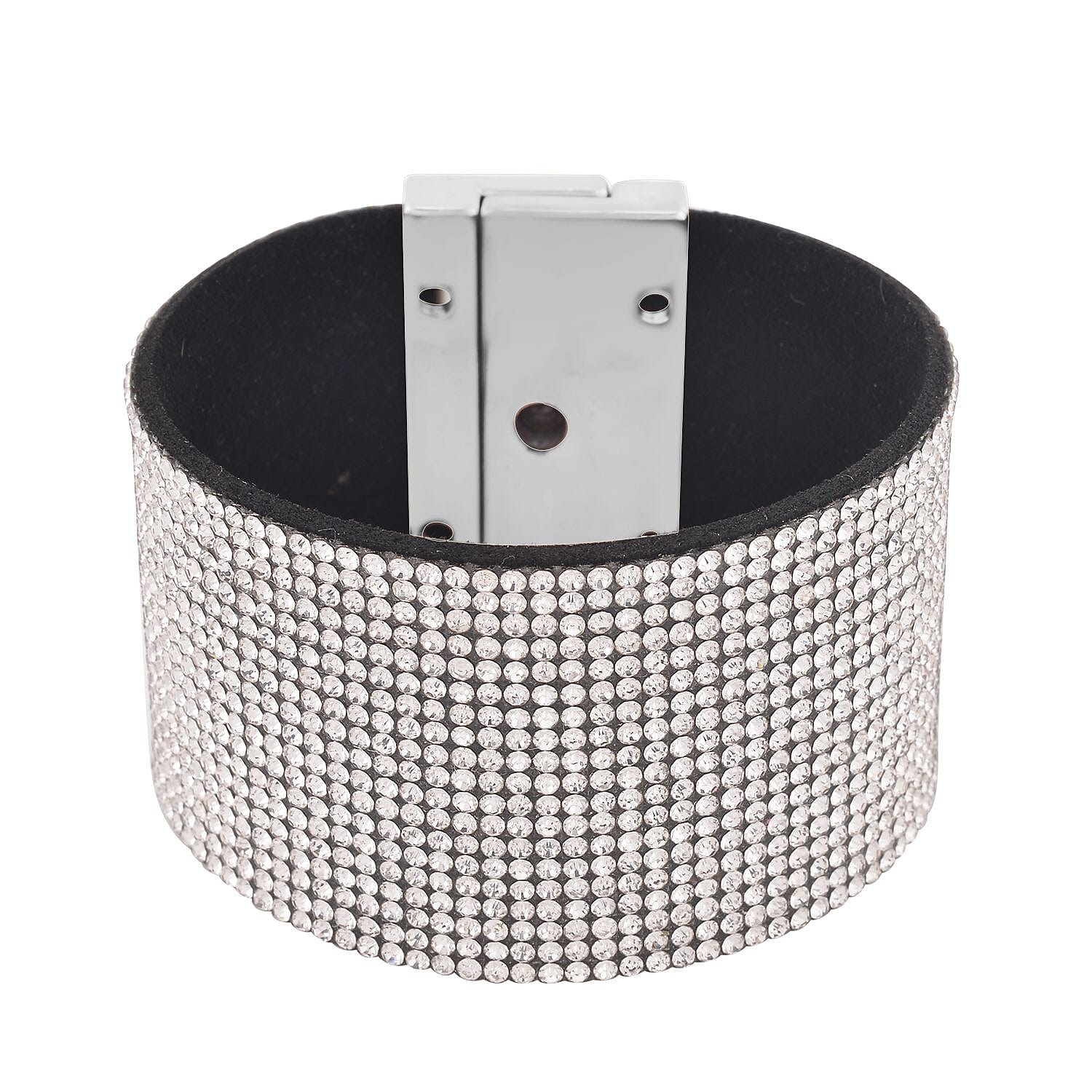 Austrian Crystal Bracelet in Silvertone (7.50 In)