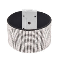 Austrian Crystal Bracelet in Silvertone (7.50 In)