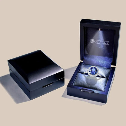 Doorbuster RHAPSODY 950 Platinum AAAA Tanzanite and E-F VS2 Diamond Ring 4.40 Grams 3.00 ctw