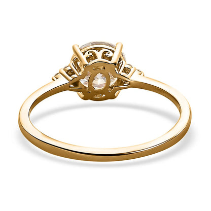 Valentines Doorbuster 100 Facets Moissanite Ring in Platinum Over Sterling Silver (Size 10.0) 1.85 ctw