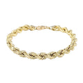 TLV 10K Yellow Gold 3.8mm Rope Bracelet (8.00 In) (2.80 g) - Sticky add to cart bar