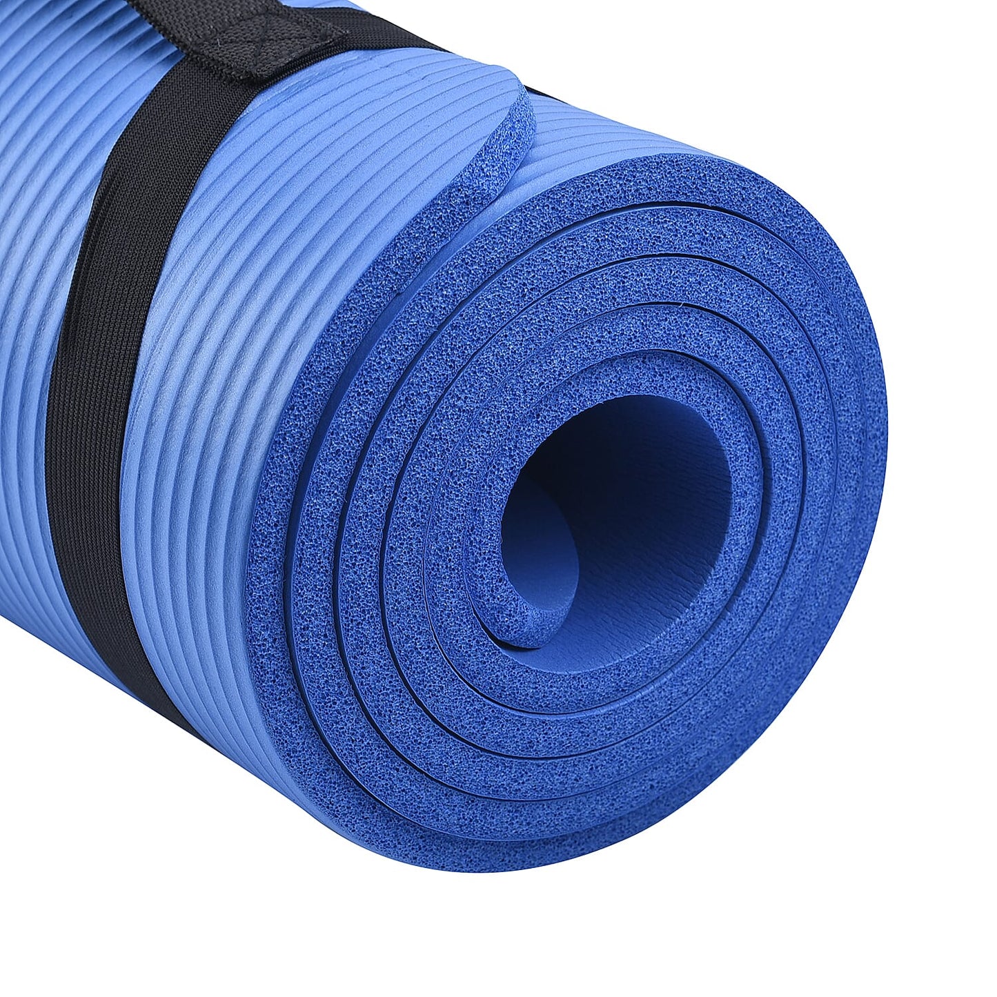 Pink Moisture Resistant NBR Yoga Mat with Strap (74.02"x24.02"x0.5")