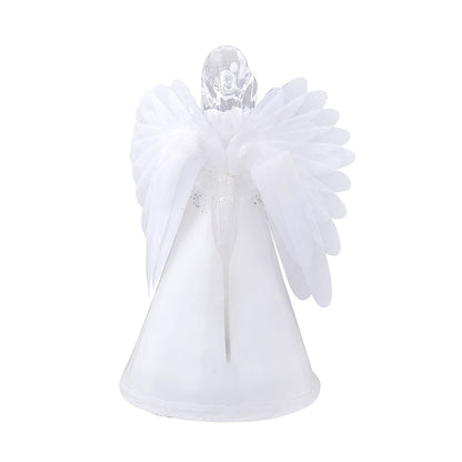 White Little fiber Angel-Holding Books (4.72"x3.74"x8.66")