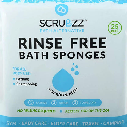 Scrubzz Bath Sponges Regular (25 Packs)