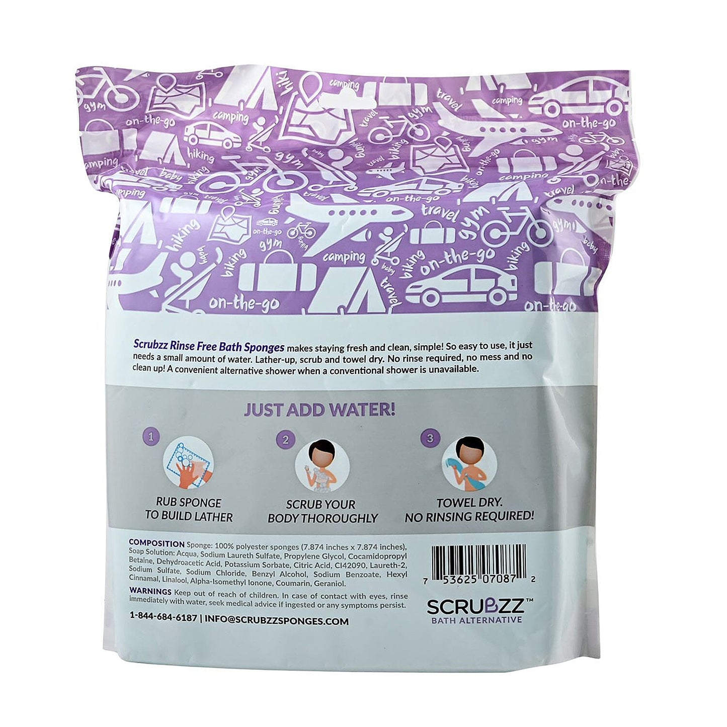 Scrubzz Bath Sponges Regular (25 Packs)