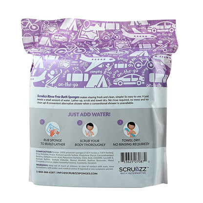 Scrubzz Bath Sponges Regular (25 Packs)