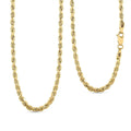 10K Yellow Gold Rope Necklace, Gold Chain, Gold Necklace For Women, Birthday Gifts For Her (20 Inches) - Sticky add to cart bar