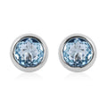 Bali Legacy Sky Blue Topaz Stud Earrings in Sterling Silver 0.60 ctw - Sticky add to cart bar