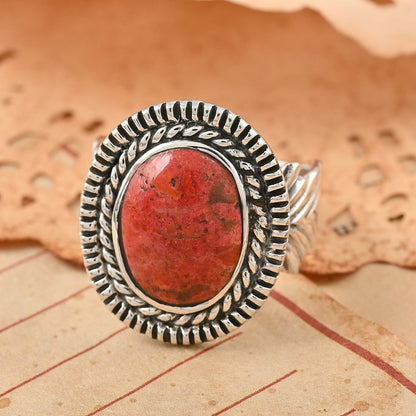 SANTA FE Style Multi Gemstone Ring in Sterling Silver 3.75 ctw