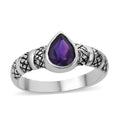 BALI LEGACY Amethyst Ring in Sterling Silver 1.00 ctw - Sticky add to cart bar