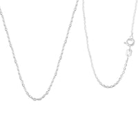 Italian Sterling Silver New Brillantina Chain Necklace (24 Inches) (2.70 g)