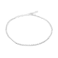 Italian Sterling Silver New Brillantina Chain Bracelet (9.00 In) 2.50 Grams