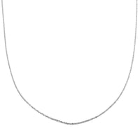 Italian Sterling Silver Margherita Chain Necklace 20 Inches 4.20 Grams