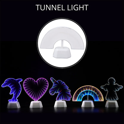 Unicorn Inspired LED Tunnel Light (5.71"x7.48") (3xAA Battery Not Included)