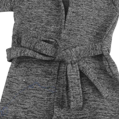 Dark Grey and Pink Elephant Pattern 100% Cotton Knitted Soft Hooded Toddler Baby Bath Towel (26"x11.5")