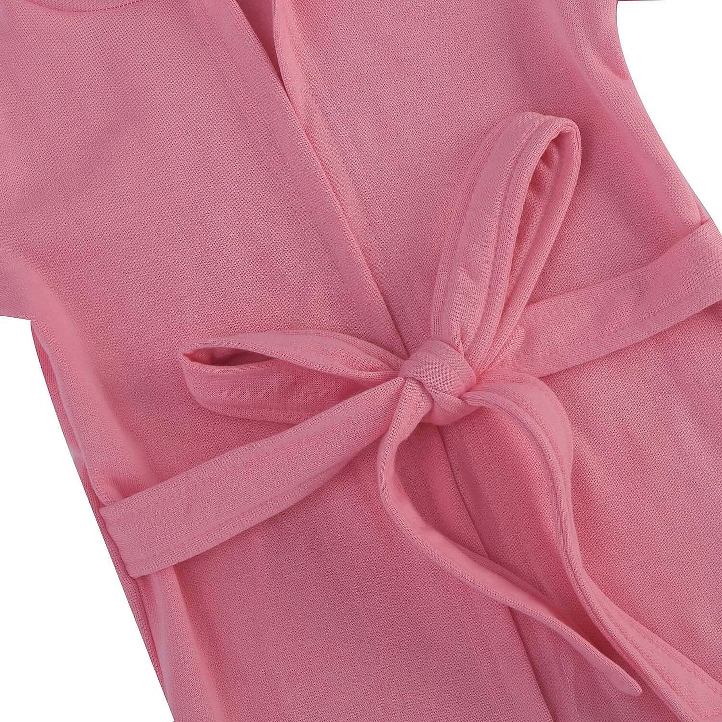 Dark Grey and Pink Elephant Pattern 100% Cotton Knitted Soft Hooded Toddler Baby Bath Towel (26"x11.5")