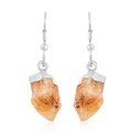Citrine Earrings in Silvertone 13.10ctw (Del. 10-15 Days) - Sticky add to cart bar