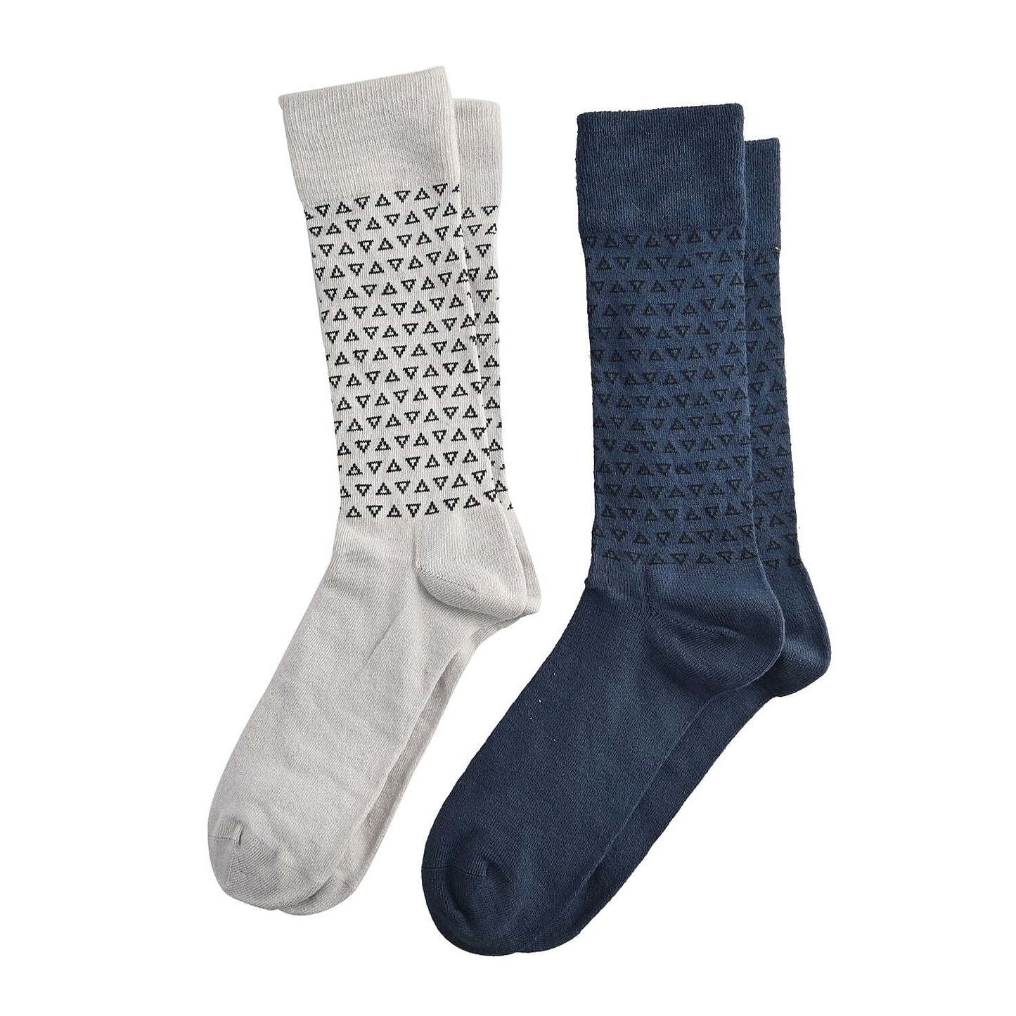 Dr. Scholls Men's 2pck Micro Pattern Dress Crew Socks -Burgundy/Gray (Sizes 7-12 )