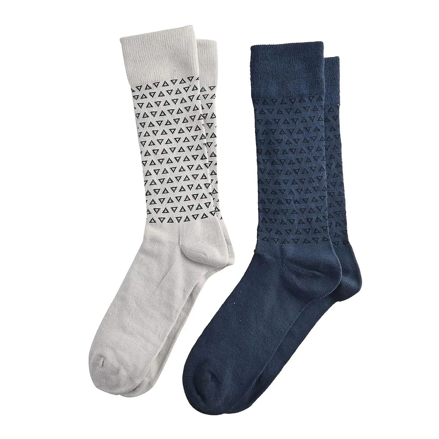 Dr. Scholls Men's 2pck Micro Pattern Dress Crew Socks -Burgundy/Gray (Sizes 7-12 )